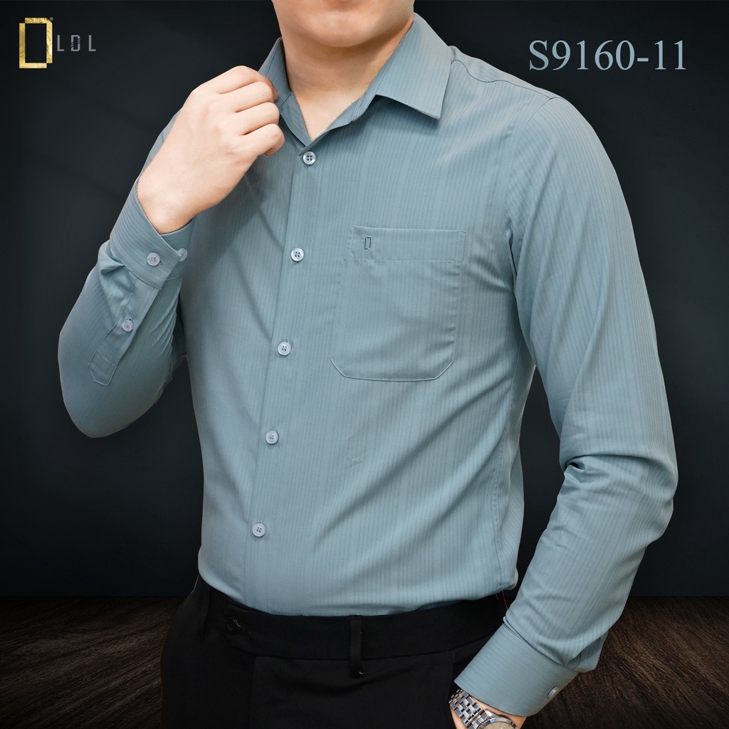 Áo Sơ Mi Sọc Chìm Bamboo Mềm Mịn Thoáng Mát, Thấm Hút Mồ Hôi, HạN Chế Nhăn Nhàu Size từ 45-85kg