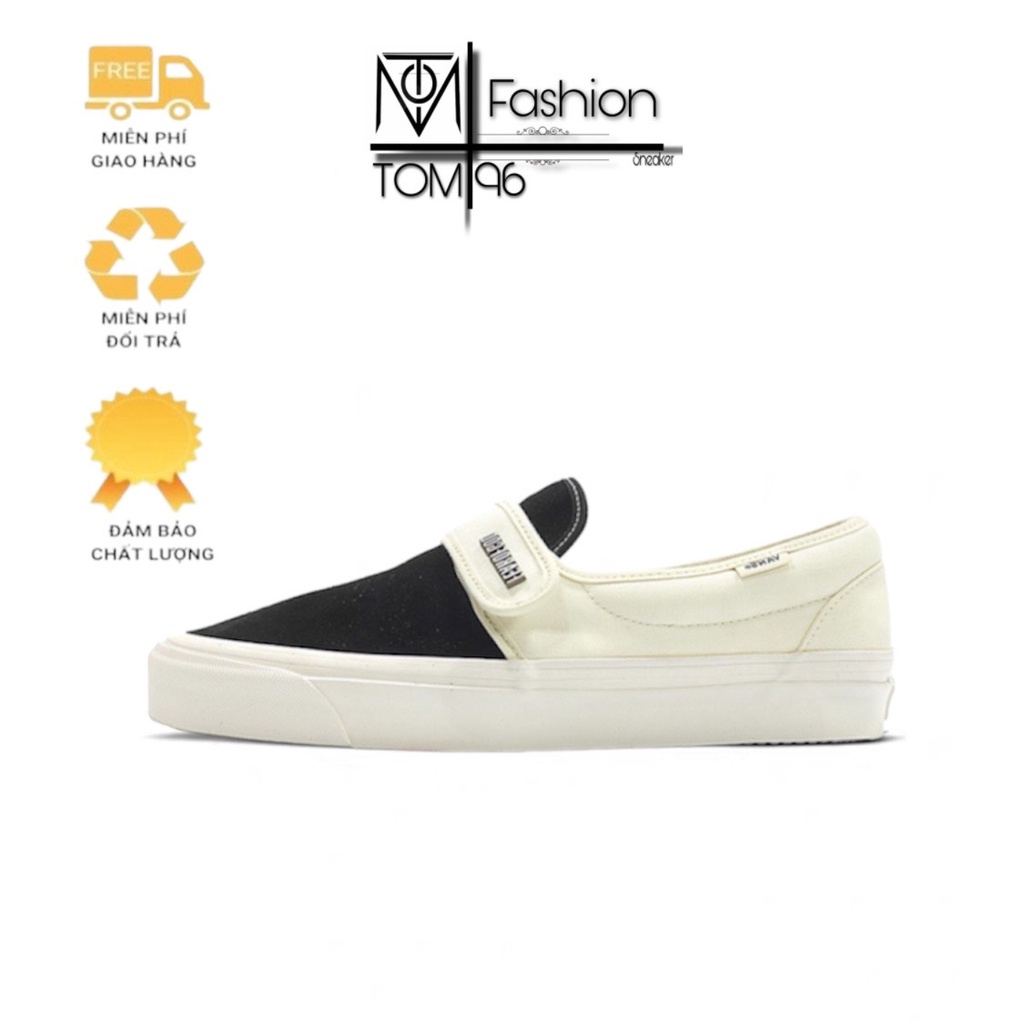 GIÀY VANS _FEAR _OF _GOF FOG SLIPON TRẮNG ĐEN MỚI NHẤT 2022. tomfashion