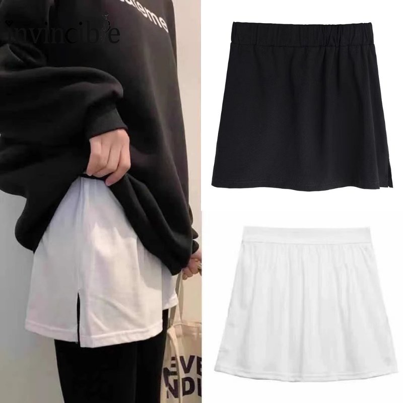 Đơn Giản Áo Hoodie Viền Viền Có Thể Tháo Rời / Dài Nửa Thân Màu Trơn Thời Trang Dưới Đáy / Dưới Viền Đường Viền