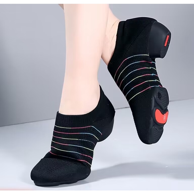 Giày Khiêu Vũ Jazz / Jazz / Jazz / Nhảy Múa / Nhảy Múa Hình Vuông Phối Lưới Dệt Hiện Đại Cho Nữ