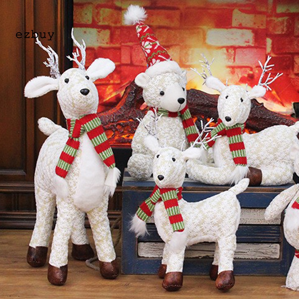 Ezbuy Búp Bê Tuần Lộc Giáng Sinh Đứng Được Chỉnh Tư Thế Đáng Yêu Trang Trí Tiệc Giáng Sinh