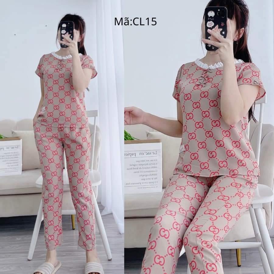 QUẦN ÁO NỮ MẶC NHÀ 10 MÀU CHẤT LIỆU LỤA MẪU TAY CỘC QUẦN DÀI FOM DÁNG ĐẸP HỌA TIẾT XINH NHIỀU MÀU