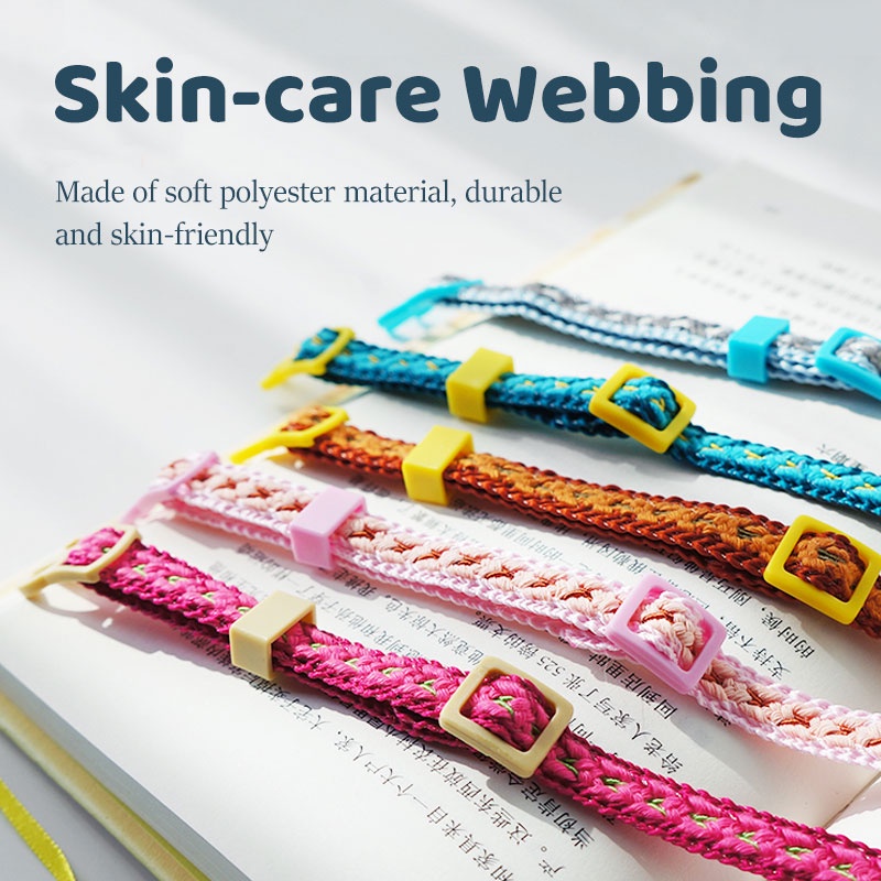 HamshMoc Vòng Cổ Mềm Mại Có Chuông Điều Chỉnh Được Dành Cho Mèo Cưng Mặc Hàng Ngày