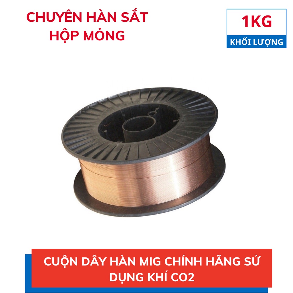 Cuộn dây hàn mig dùng khí CO2 khối lượng 1kg