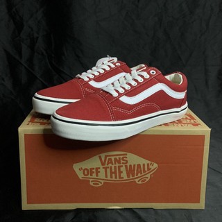 Giày Vans Old Skool đỏ red white full box cao cấp( Loại đế dày form đẹp)