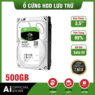 Ổ cứng hdd seagate barracuda 500gb 3.5''- tặng cap sata3 - mới trên 99% - bảo hành 24 tháng!!!