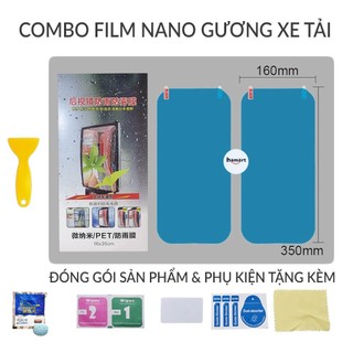 Cỡ đại 160x350 mm bộ 2 miếng dán kính sườn chống nước - miếng dán kính chống đọng nước