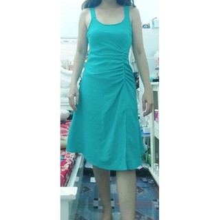 Thanh lý đầm xanh nhún eo