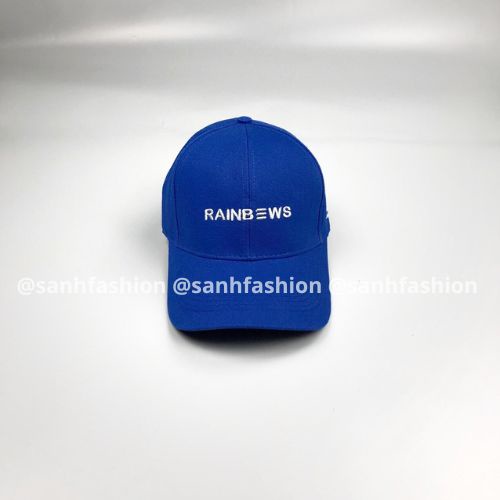 Mũ lưỡi trai thêu chữ RAINBOWS Nón kết chất kaki cao cấp thời trang form unisex nam nữ_sanhfashion