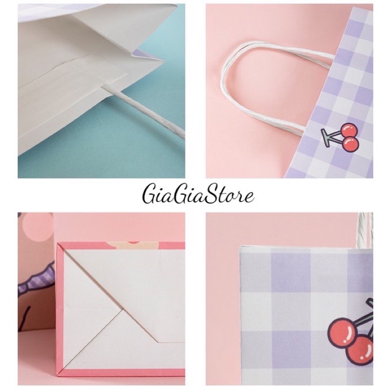 Túi giấy đựng quà có quai xách loại đẹp hình dễ thương