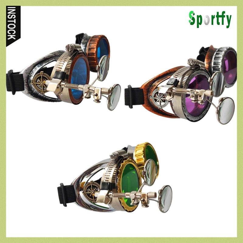 Kính Râm Thời Trang Steampunk Gọng Kính Vuông