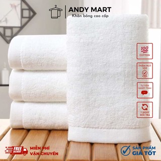 Khăn tắm trắng khách sạn, nhà nghỉ 260gr mềm mại, thấm hút tốt