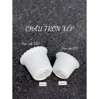 Chậu tròn xếp