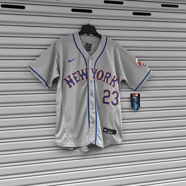 Áo Bóng Chày N!ke-NewYork METS-Xám No23