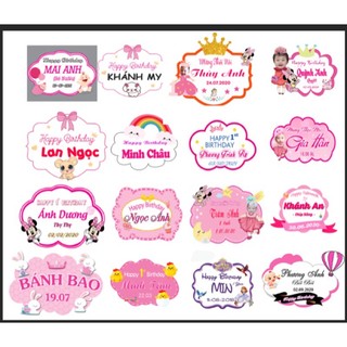 Chibi bảng tên bé gái
