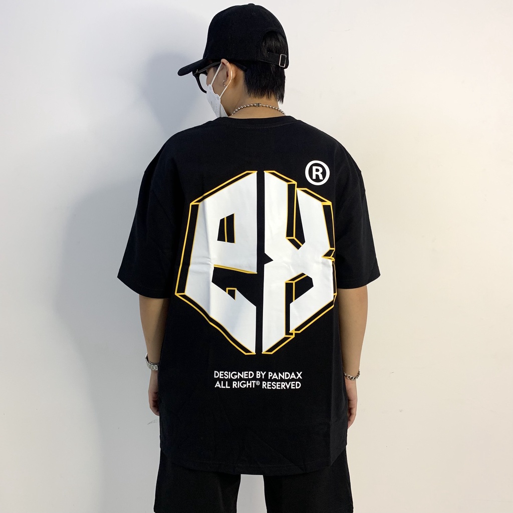 Áo thun tay lỡ PANDAX big logo , basic tee local brand unisex , oversize nam nữ premium cotton 100%