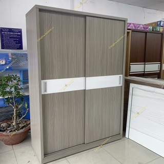 Tủ quần áo, tủ cửa lùa có ngăn hộc để đồ đa năng, gỗ cn MDF, CPX-T13
