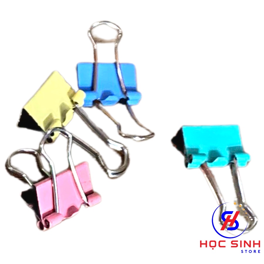 Lon 40 cái kẹp bướm màu Gstar 19mm kẹp tài liệu, giấy tờ