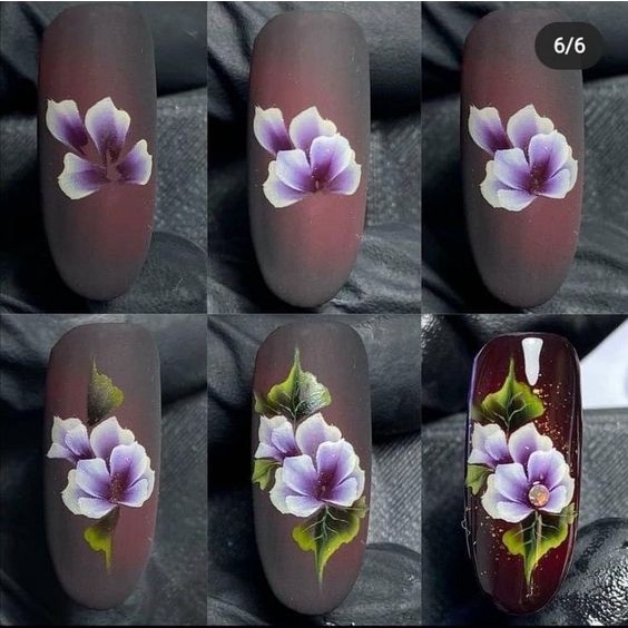 Set bột màu vẽ trang trí móng tay, bột màu vẽ cọ bản ECORFIN 12 màu