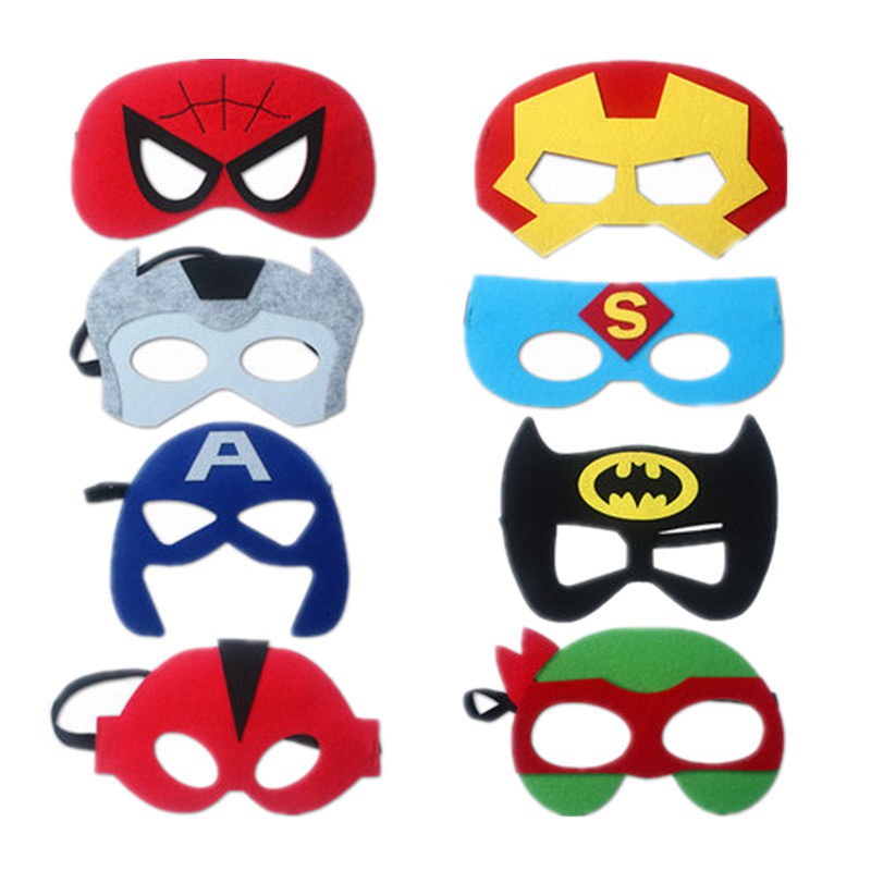 Mặt nạ siêu anh hùng: người nhện, người dơi, siêu nhân, đội trưởng mỹ - MS2308