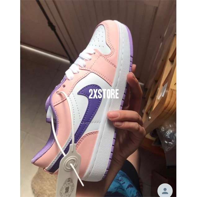 Giầy thể thao nữ 2xstore thấp cổ màu hồng tím siêu rẻ đẹp Fullbox