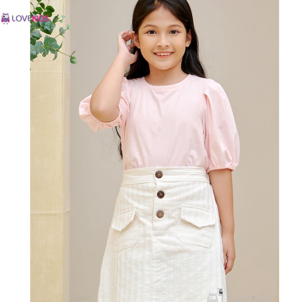 Áo thun trơn tay bồng - Lovekids