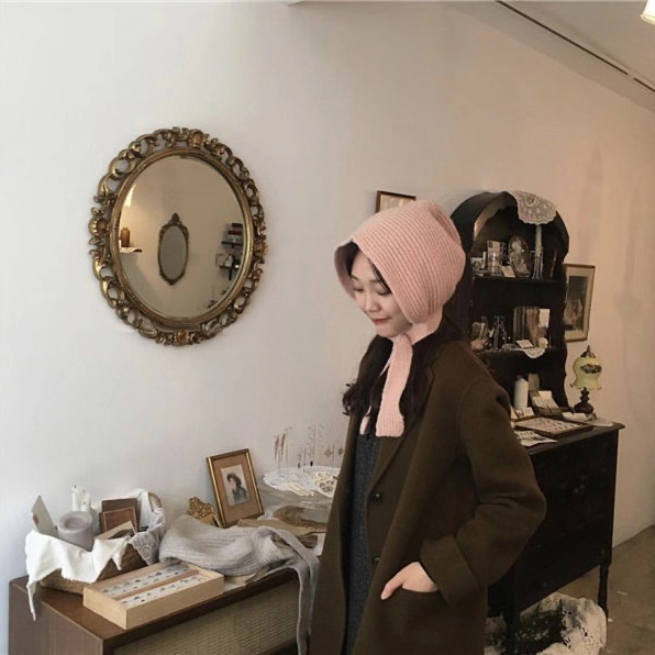 Mũ Len Dệt Kim Thời Trang Mùa Thu Đông Phong Cách Vintage Hàn Quốc Ấm Áp