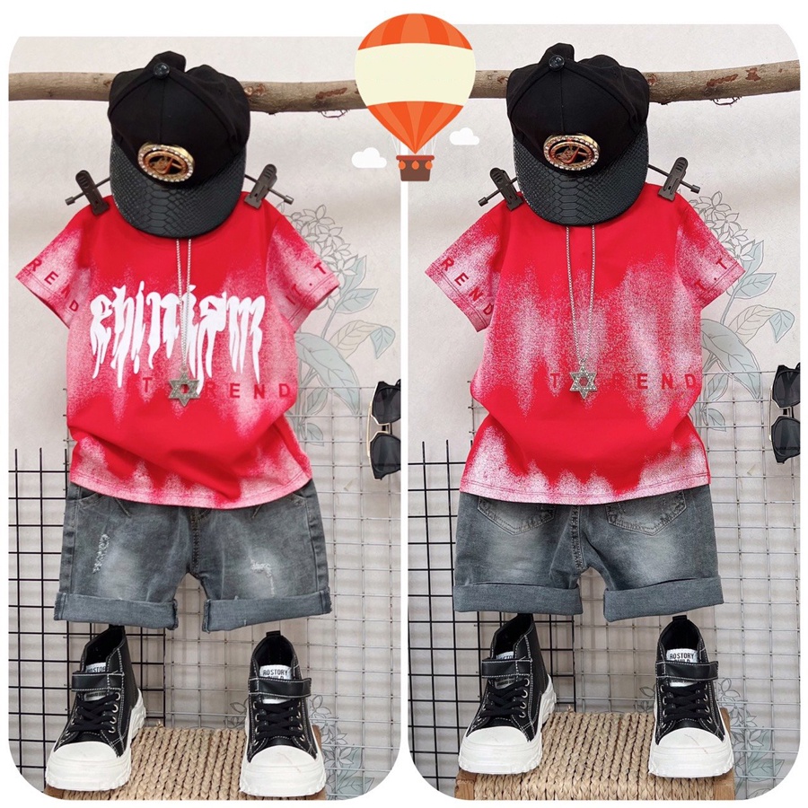 Đồ bộ bé trai, bộ jean loang It Trend sành điệu cho bé từ 10 đến 60kg