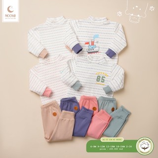 Bộ nỉ Moon cài vai cho bé trai/bé gái