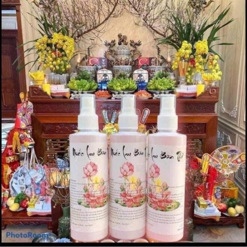Nước lau bàn thờ thảo mộc hương quế , hoàn toàn từ tự nhiên tẩy uế mang lại vượng khí cho gia chủ
