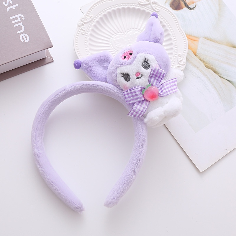 SANRIO Dây Cột Tóc Họa Tiết Hoạt Hình Kuromi Melody Melody Dễ Thương Cho Nữ
