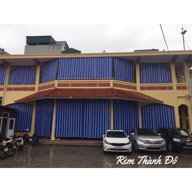 Bạt tự cuốn che nắng mưa chính hãng / Rèm bạt cuốn che nắng mưa đặt theo kích thước