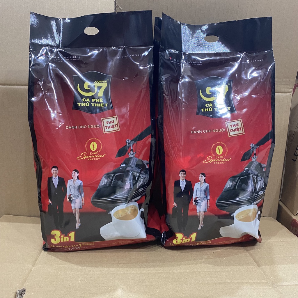 Cà Phê Sữa Hòa Tan Trung Nguyên G7 3in1 - Bịch 100 Gói dài