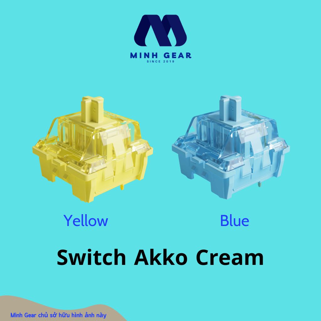 Công Tắc Bàn Phím Cơ Akko Switch AKKO v3 Cream Blue Cream Yellow (1