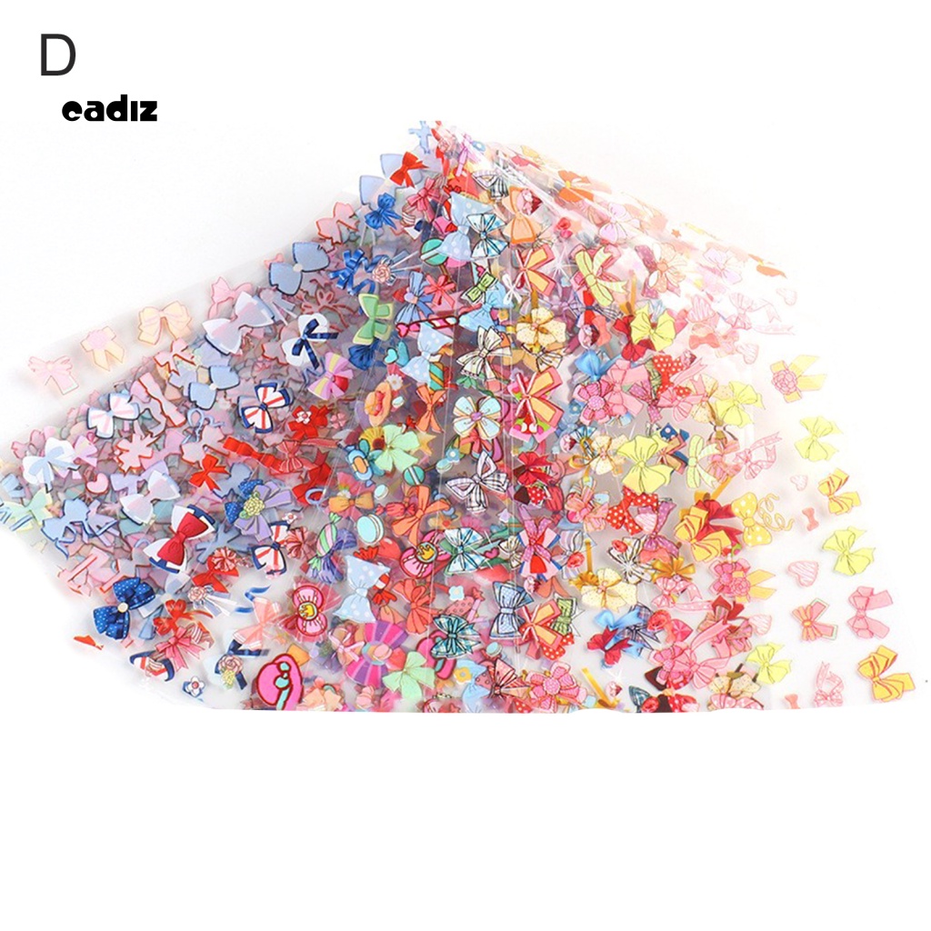 Bộ 10 Miếng Dán Trang Trí Móng Tay Hình Hoa Hồng Chống Rơi