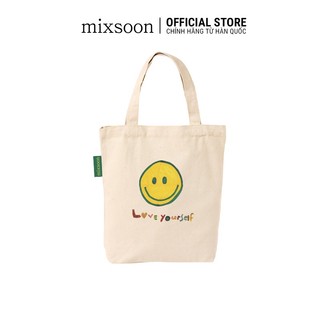 [Hàng Tặng Không Bán] Túi Vải Eco Bag Mixsoon Mặt Cười Love Yourself