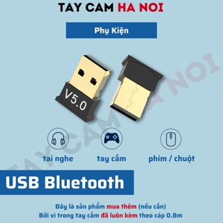 USB Bluetooth 5.0 giúp PC thu phát sóng Bluetooth - Dongle, dành cho PC chưa có chức năng Bluetooth