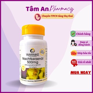 Tinh Dầu Hoa Anh Thảo Đức Warnke Nachtkerzenol 500mg 100 viên cân bằng nội tiết tốt