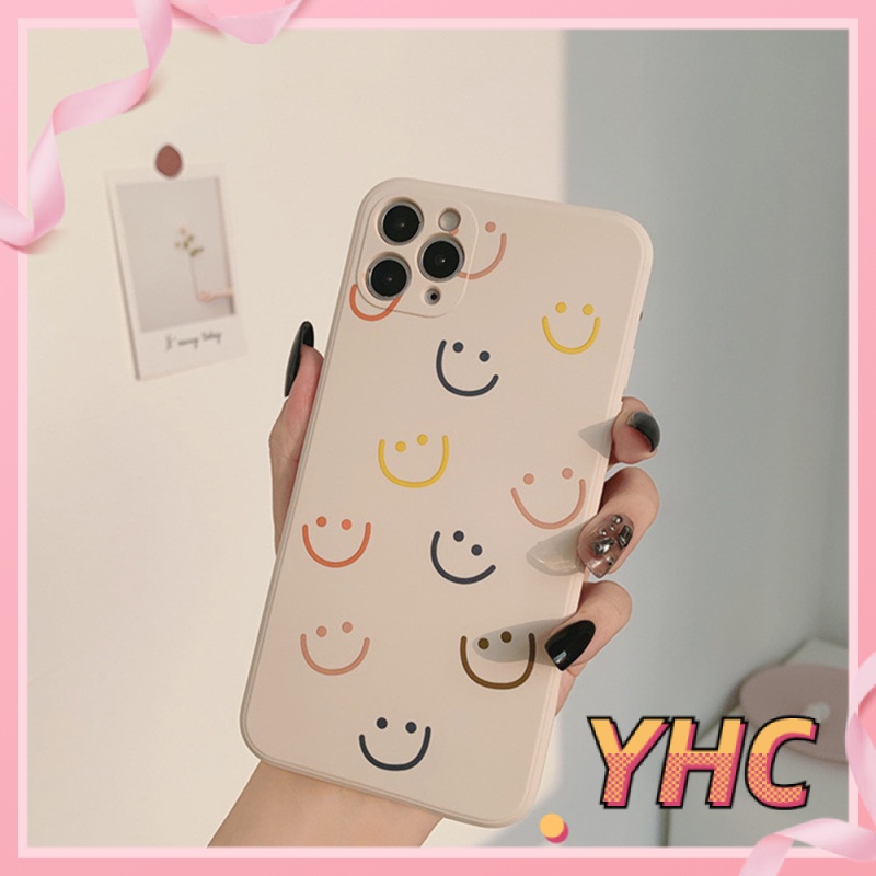 ốp iphone Họa Tiết Mặt Cười Đơn Giản Thời Trang tương thích iPhone 6s 6splus 7 7plus 8 8plus X XS XSMAX 11 12 Pro Max Plus Promax-893