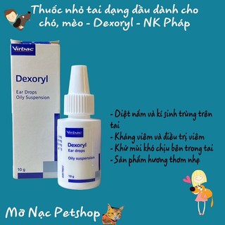 Thuốc trị viêm tai cho chó mèo - dexoryl virbac