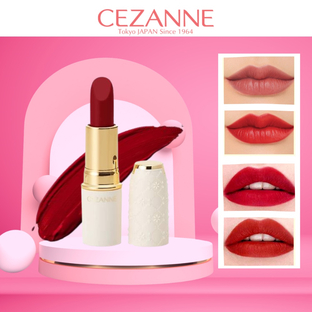 Son Thỏi Lì Cezanne Lasting Lip Color N Nhật Bản Mềm Mịn Lâu Trôi 3.9g