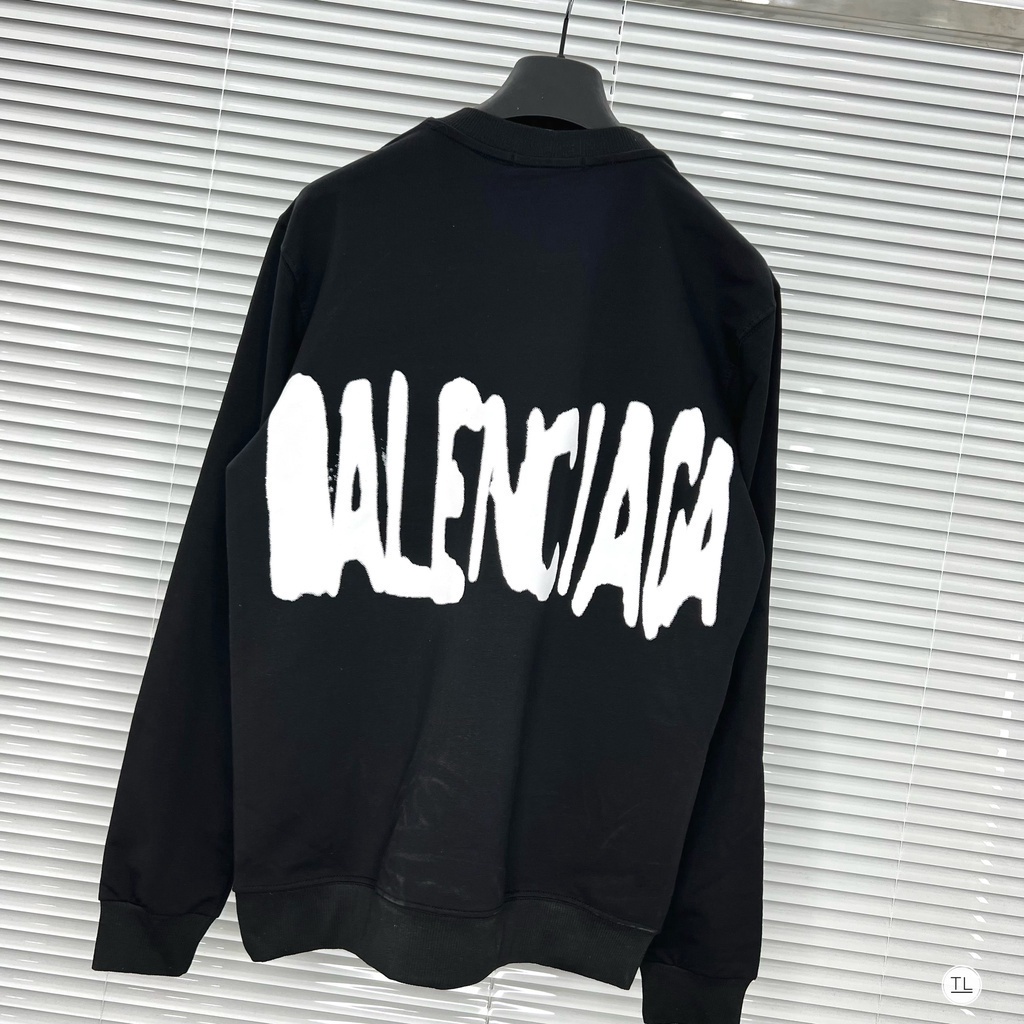 Áo sweater GC Balenciaga, áo nỉ GC chất nỉ bông dầy in hình GC Balenciaga