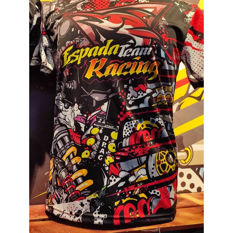 Big Biker Limited Espada Team Racing Motor Gp T-shirt Racing Biker Jersey Full Print Baju Tshirt Motor Gp Magic Boy Baju