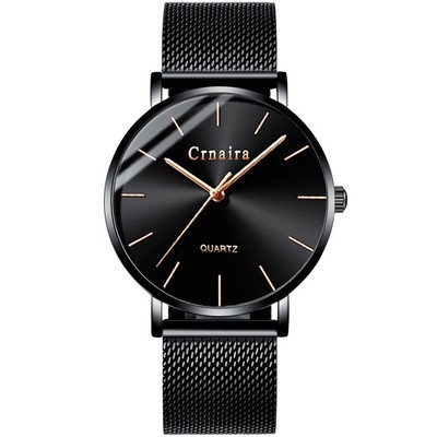 Đồng Hồ Nam CRNAIRA watch C0078 Máy Siêu Mỏng Dây Thép Mành Cao Cấp