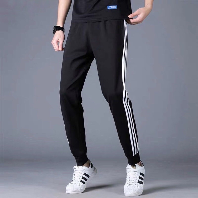 Quần thê thao thun poly 2 da không xù lông chống nhăn