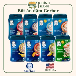 Mẫu mới Bột ăn dặm Gerber cho bé từ 4 tháng tuổi Nhập Mỹ