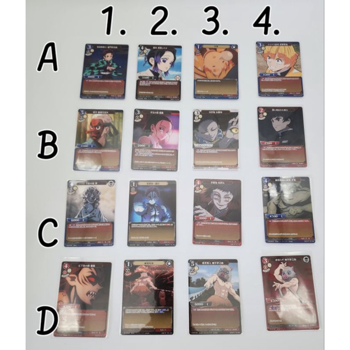 Thẻ bài bo góc chủ đề Kimetsu no Yaiba, KNY số 42, Bandai
