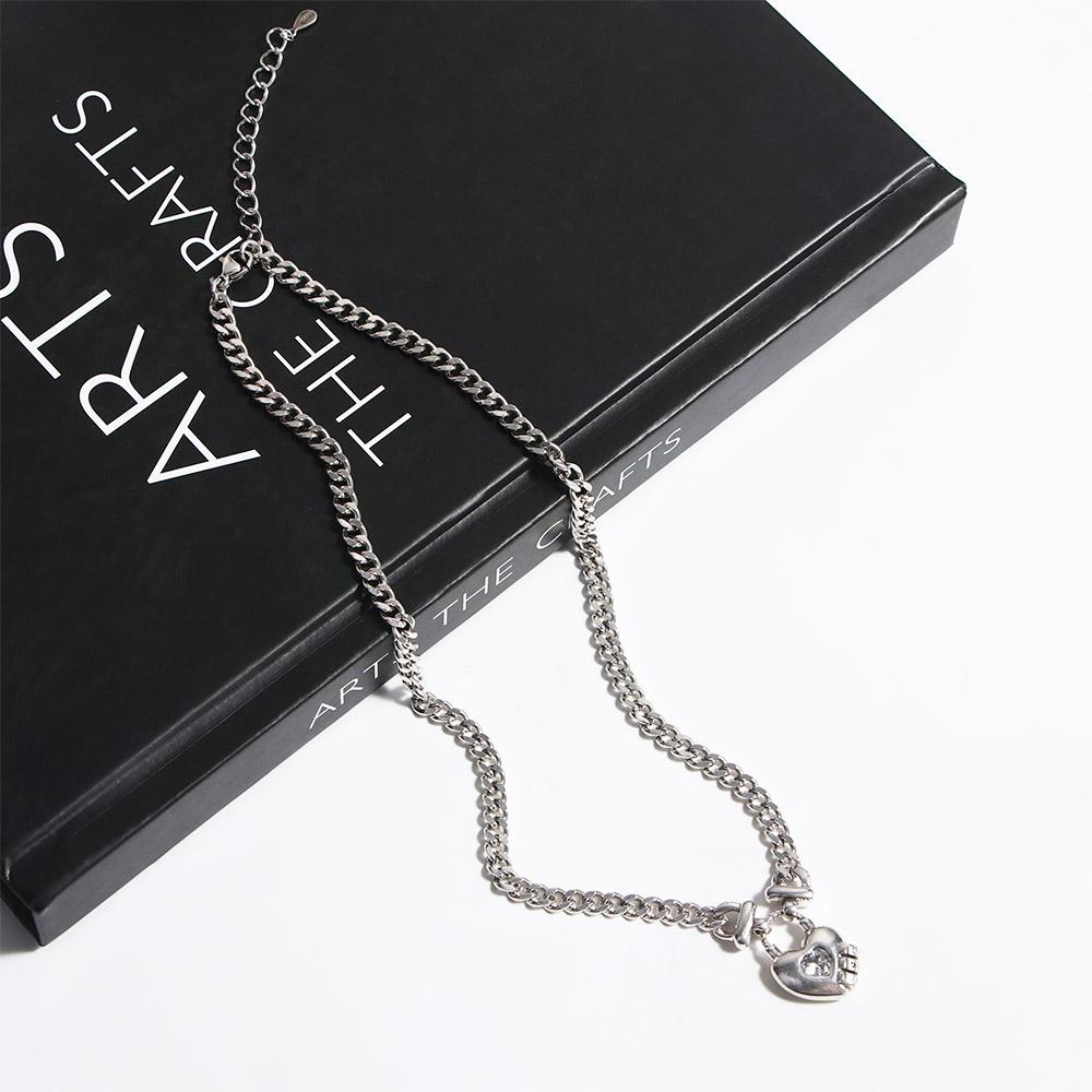 AROMA Vòng Cổ Choker Kim Loại Phong Cách Hàn Quốc Cá Tính Dành Cho Nữ