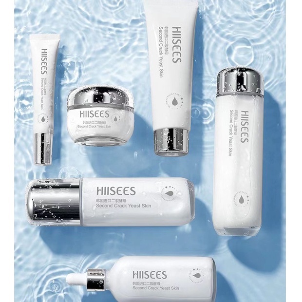 Bộ 6 Sản Phẩm Chăm Sóc Da Mặt Dưỡng Ẩm HIISEES Saccharomyces Bifidus