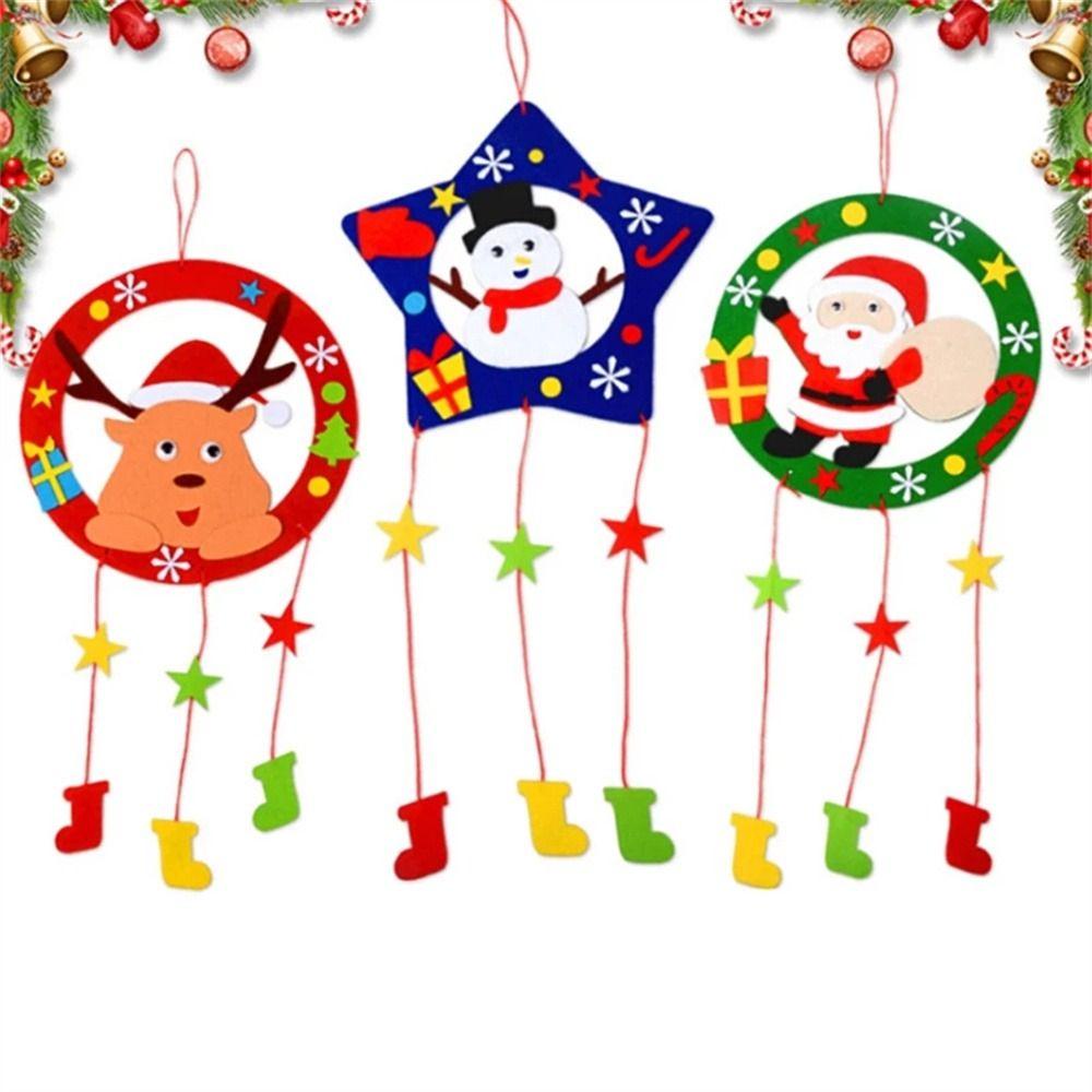 Đồ Chơi Lắp Ráp Bằng Vải Không Dệt Phát Triển Trí Giáng Sinh Cho Trẻ Em DIY